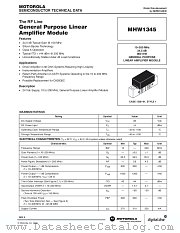 MHW1345 datasheet pdf Motorola