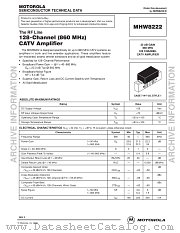 MHW8222_D datasheet pdf Motorola