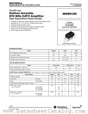 MHW9189 datasheet pdf Motorola