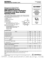 MJ10005 datasheet pdf Motorola