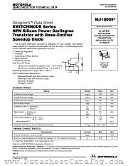 MJ10009 datasheet pdf Motorola