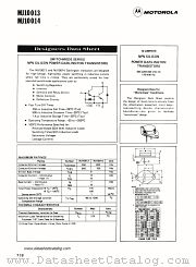 MJ10014 datasheet pdf Motorola