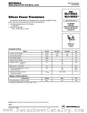 MJ15025 datasheet pdf Motorola