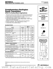 MJD127T4 datasheet pdf Motorola