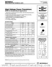 MJD350 datasheet pdf Motorola