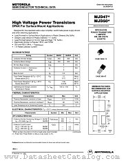 MJD50 datasheet pdf Motorola