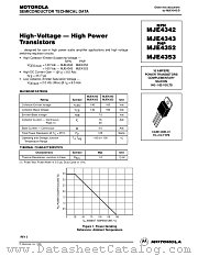 MJE4353 datasheet pdf Motorola