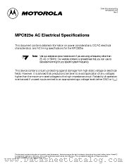 MPC823EELE datasheet pdf Motorola