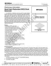 MPC9894 datasheet pdf Motorola