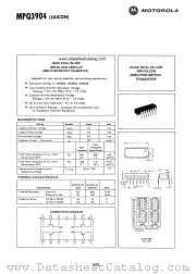 MPQ3904 datasheet pdf Motorola