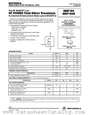 MRF184_D datasheet pdf Motorola