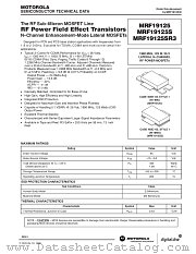 MRF19125 datasheet pdf Motorola