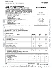 MRF20030R_D datasheet pdf Motorola