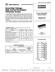 ULN2803A datasheet pdf Motorola