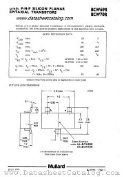 BCW70R datasheet pdf Mullard