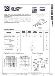 BD900 datasheet pdf National Semiconductor