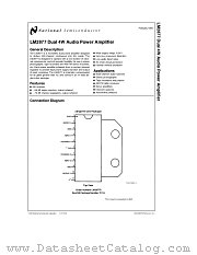 LM2877 datasheet pdf National Semiconductor