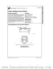 LH4001 datasheet pdf National Semiconductor