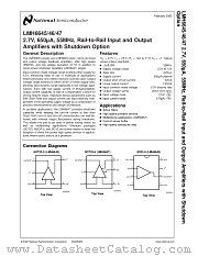 LMH6646 datasheet pdf National Semiconductor