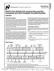 PC87317 datasheet pdf National Semiconductor