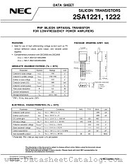 2SA1222 datasheet pdf NEC