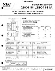 2SC4181A datasheet pdf NEC