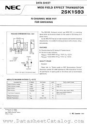 2SK1593 datasheet pdf NEC