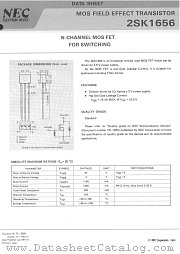 2SK1656 datasheet pdf NEC