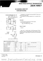 2SK1657 datasheet pdf NEC