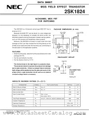 2SK1824 datasheet pdf NEC