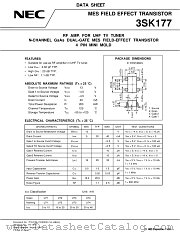 3SK177 datasheet pdf NEC