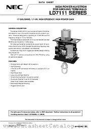 LD7111 datasheet pdf NEC