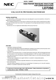 LD7260 datasheet pdf NEC