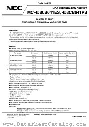 MC-458CB641PS-A80 datasheet pdf NEC