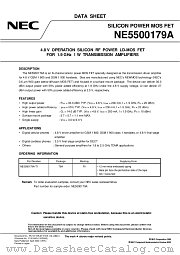 NE5500179A datasheet pdf NEC