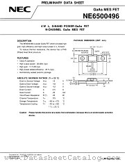 NE6500496 datasheet pdf NEC