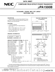 UPA1500B datasheet pdf NEC