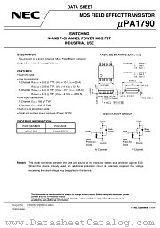 UPA1790G datasheet pdf NEC