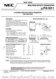 UPA1811 datasheet pdf NEC