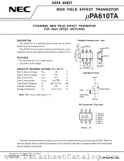 UPA610TA datasheet pdf NEC