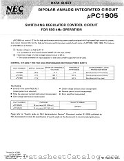 UPC1905GS datasheet pdf NEC