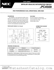 UPC4560G2 datasheet pdf NEC