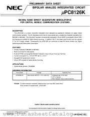 UPC8126K datasheet pdf NEC