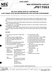 UPD17053 datasheet pdf NEC