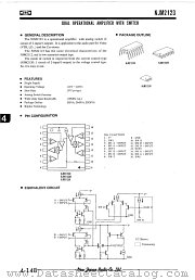 NJM2123 datasheet pdf New Japan Radio