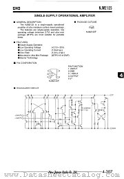 NJM2125 datasheet pdf New Japan Radio