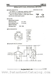 NJM2143 datasheet pdf New Japan Radio