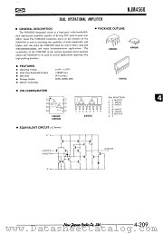 NJM4560 datasheet pdf New Japan Radio