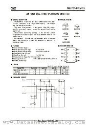 NJU7015 datasheet pdf New Japan Radio