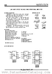 NJU7072 datasheet pdf New Japan Radio